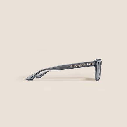 Squared Sunglasses with Grey Coloured Acetate Frame 