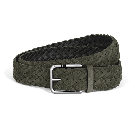 35 mm Belt in Suede with Square Meisterst&uuml;ck Buckle L