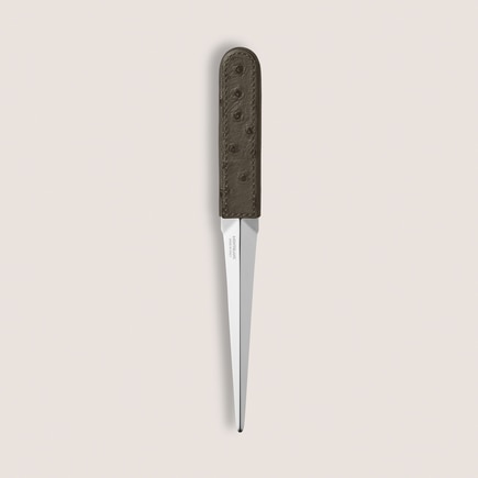 Letter Opener in Ostrich-Embossed Leather