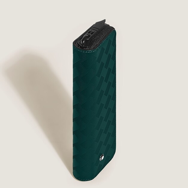 1-Pen Pouch with zip in Extreme Leather - 4