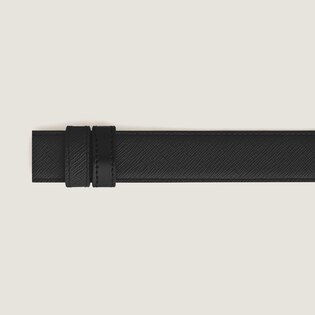 Black Sartorial/black Meisterst&uuml;ck 30mm reversible leather strap