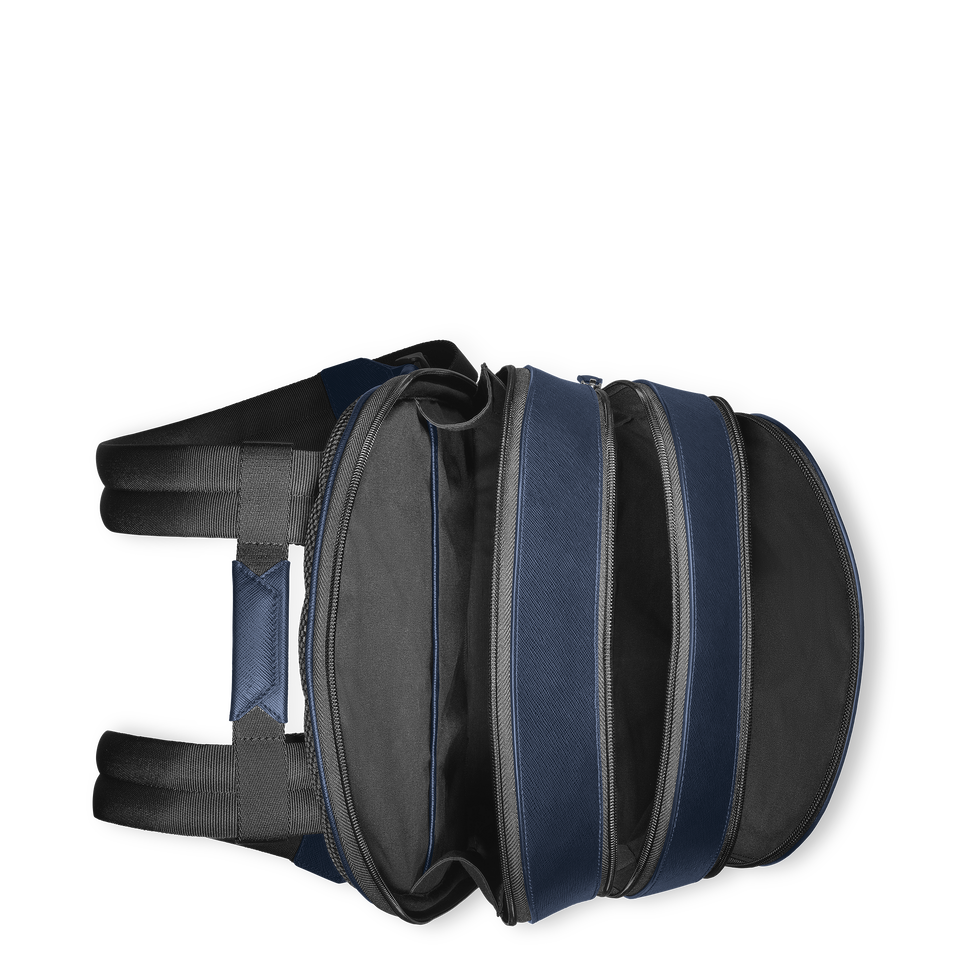 Medium Backpack with 3 Compartments in Sartorial Leather - 6