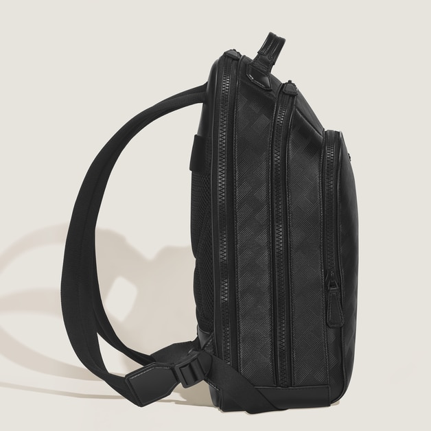 Medium Backpack with 3 Compartments in Extreme Leather - 5