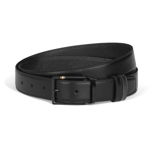 30 mm Reversible Belt in Leather with Rectangular Meisterst&uuml;ck Buckle