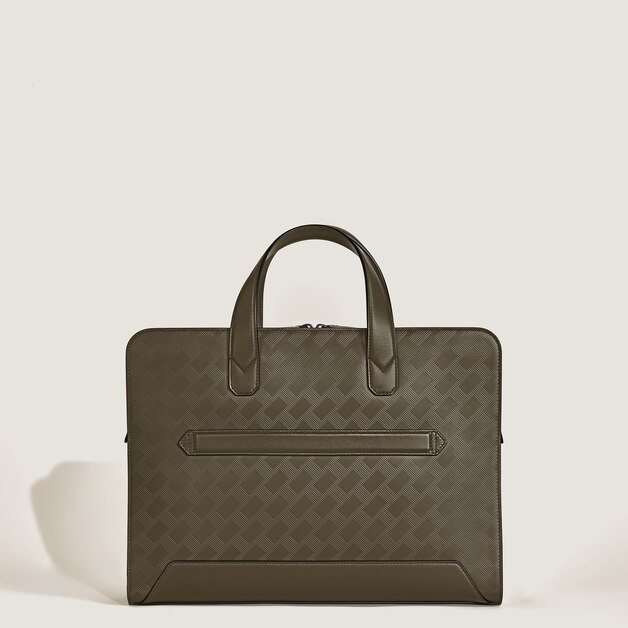 Thin Briefcase in Extreme Leather - 6