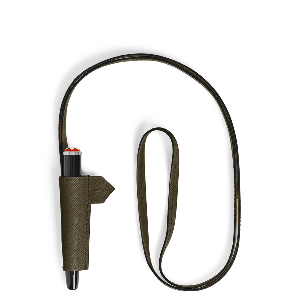 1-Pen Loop Necklace in Sartorial Leather - 1