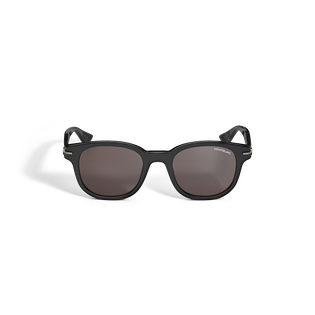 Round Sunglasses with Acetate Black Frame