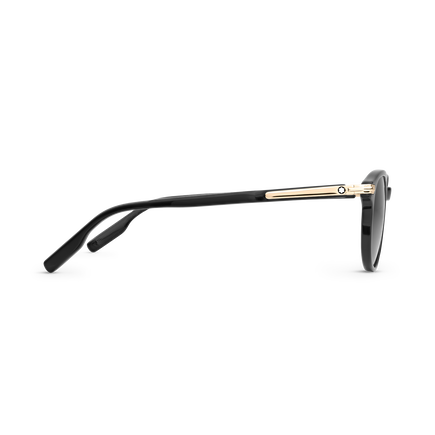 Lunettes de Soleil Carr&eacute;es avec Monture en Ac&eacute;tate Noire