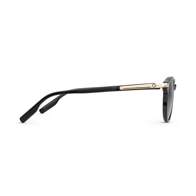 Lunettes de Soleil Carr&eacute;es avec Monture en Ac&eacute;tate Noire - 2