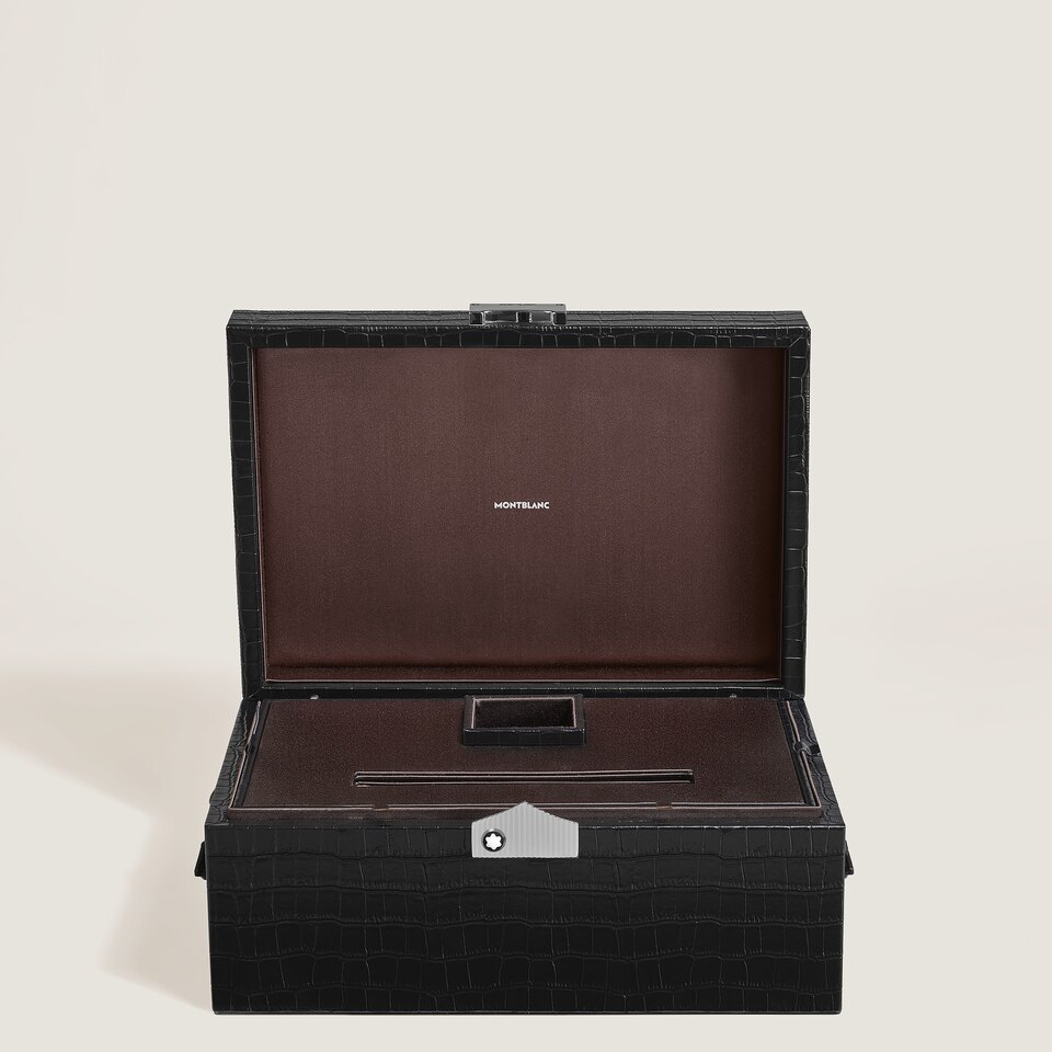 Writing Instruments Collector Box in Croco-Embossed Leather - 2