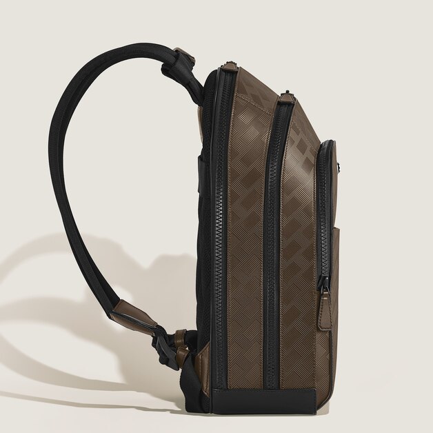 Sac &agrave; Dos Grand Mod&egrave;le avec 3 Compartiments en Cuir Extreme - 4