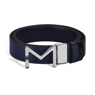 Meisterst&uuml;ck buckle midnight blue/black 35mm reversible leather belt