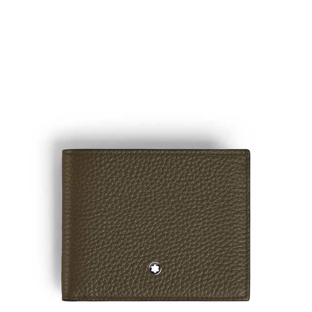 Portafoglio 4 Tasche con Portamonete in Pelle con Grana - 1