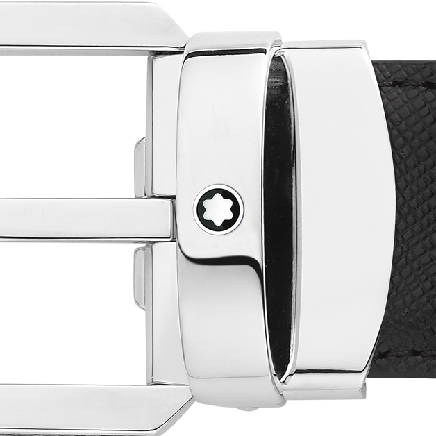 Cinturón Reversible de Piel de 30 mm con Hebilla Rectangular - 2