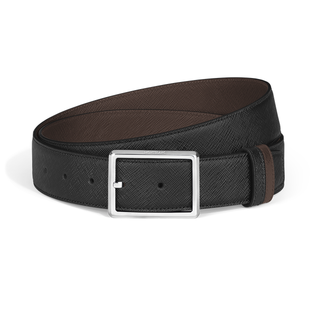 Rectangular 35&nbsp;mm Reversible Belt in Sartorial Leather - 1
