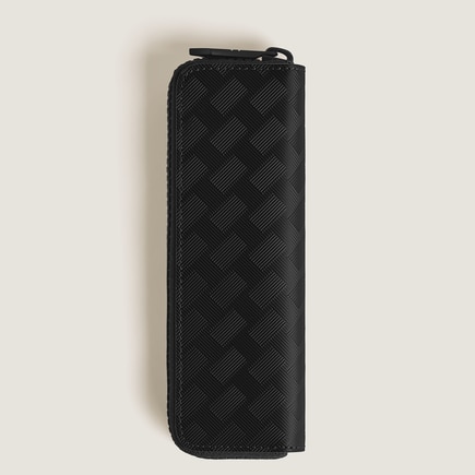 1-Pen Pouch with zip in Extreme Leather