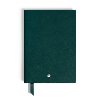 Notebook Medium, Saffiano Leather, British Green - Lined Pages