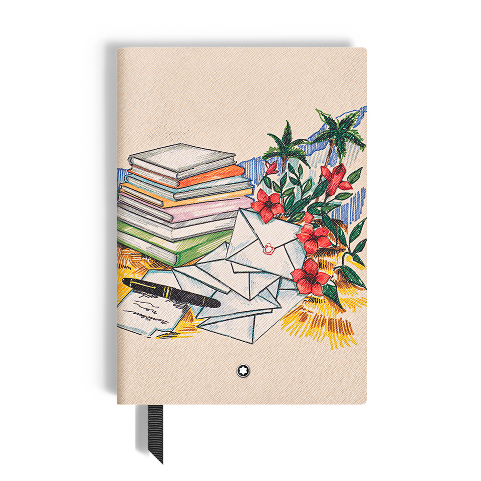 Medium Notebook in Sartorial Leather, Summer Capsule, Lined Pages - 1