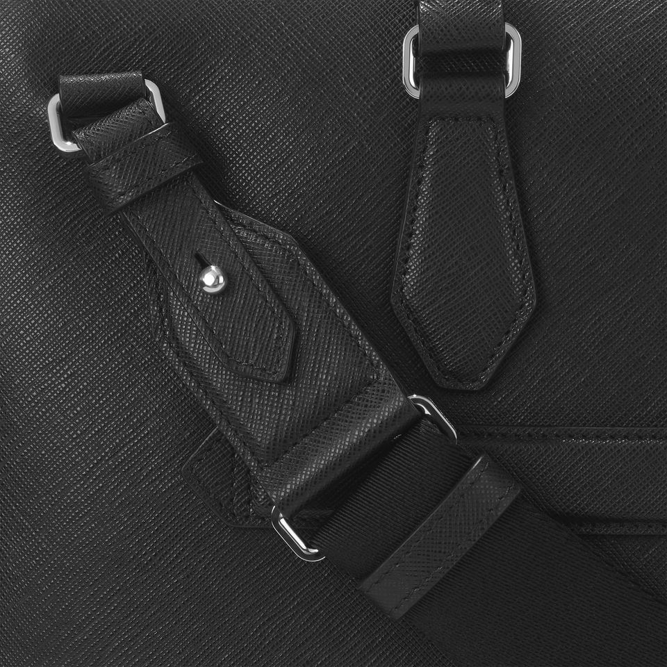 Medium Briefcase with Pocket in Sartorial Leather - 8