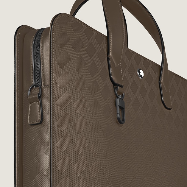 Thin Briefcase in Extreme Leather - 3