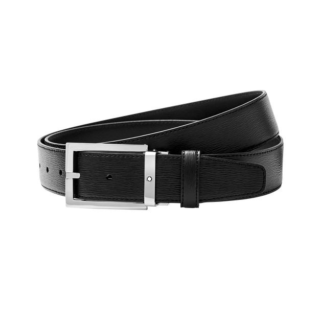 Rectangular 35 mm Belt in Leather - 1