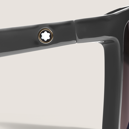 Squared Sunglasses with Black Injected Frame