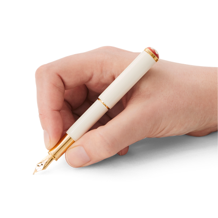 Stylo-Plume Montblanc Heritage Rouge et Noir &laquo;&nbsp;Baby&nbsp;&raquo; &Eacute;dition Sp&eacute;ciale Couleur Ivoire