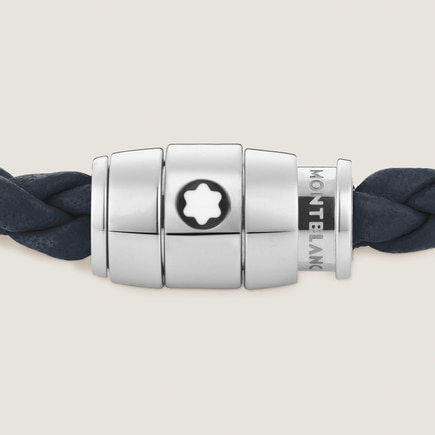 Bracciale Con Chiusura a 3 Anelli in Pelle Soft
