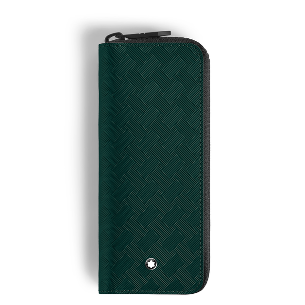 2-Pen Pouch with zip in Extreme Leather - 1