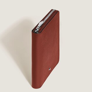 5 Pen Pouch with zip in Sartorial Leather