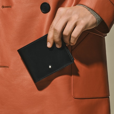 Portefeuille 4cc avec Porte-Monnaie en Cuir Meisterst&uuml;ck