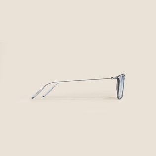 Squared Sunglasses with Injected Grey Frame