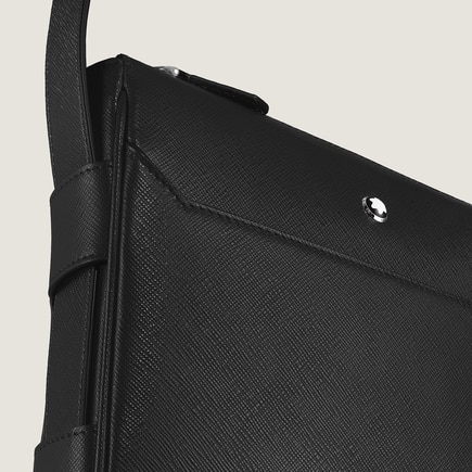 Vertical Belt Messenger Bag in Sartorial Leather