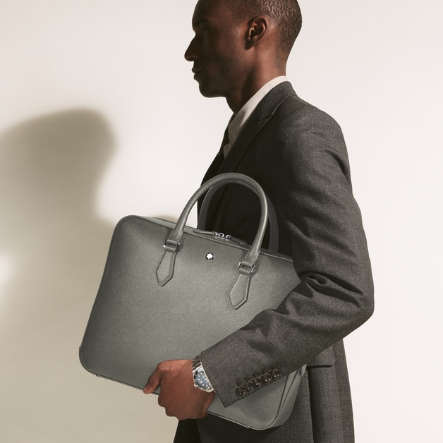 Medium Briefcase in Sartorial Leather - 5