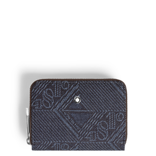 Mini Wallet 2cc with Zip in 4810 Denim