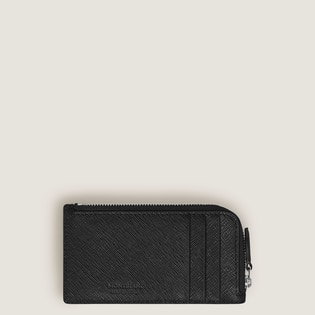 Card Holder 7cc with zip in Sartorial Leather