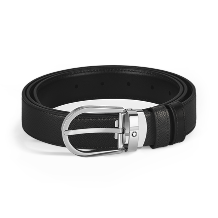 Ceinture R&eacute;versible Horseshoe 30 mm en Cuir Sartorial