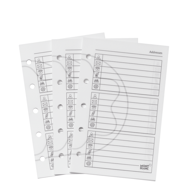 Petites Feuilles, Pages d'Adresses - 1