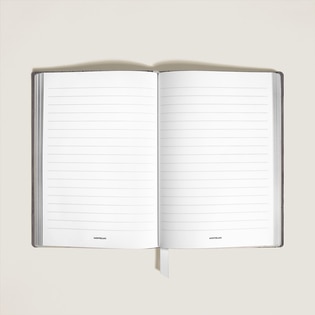 Medium Notebook in Corteccia Leather, Lined Pages