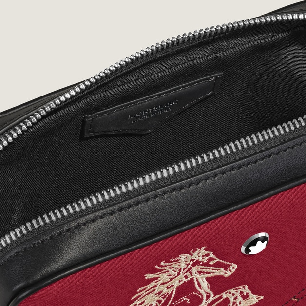 Sac &agrave; Bandouli&egrave;re Mini Mod&egrave;le Ann&eacute;e du Cheval en Gabardine Brod&eacute;e - 5