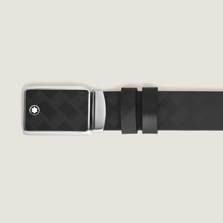 Marquetry Plate 35&nbsp;mm Reversible Belt in Extreme Leather