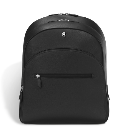 Sac &agrave; Dos Grand Mod&egrave;le avec 3 Compartiments en Cuir Sartorial