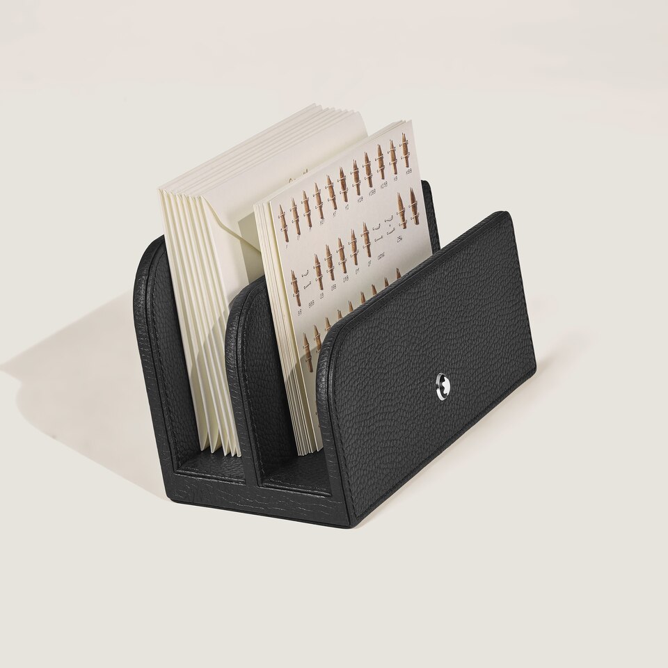 Letter Rack in Grain Leather - 3