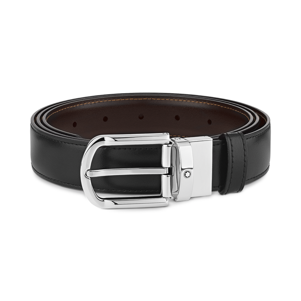 Horseshoe 30&nbsp;mm Reversible Belt in Leather - 1