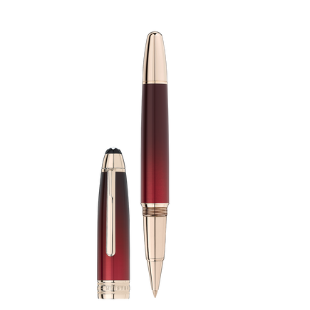 Meisterstück Solitaire Calligraphy Rollerball lacado color burdeos