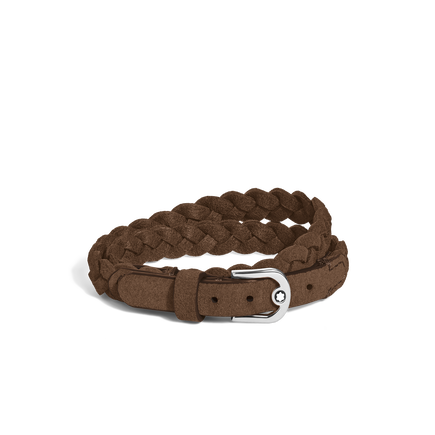 Horseshoe Buckle Adjustable Bracelet in Suede Leather