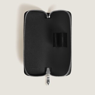 Sartorial 2 pen pouch with zip