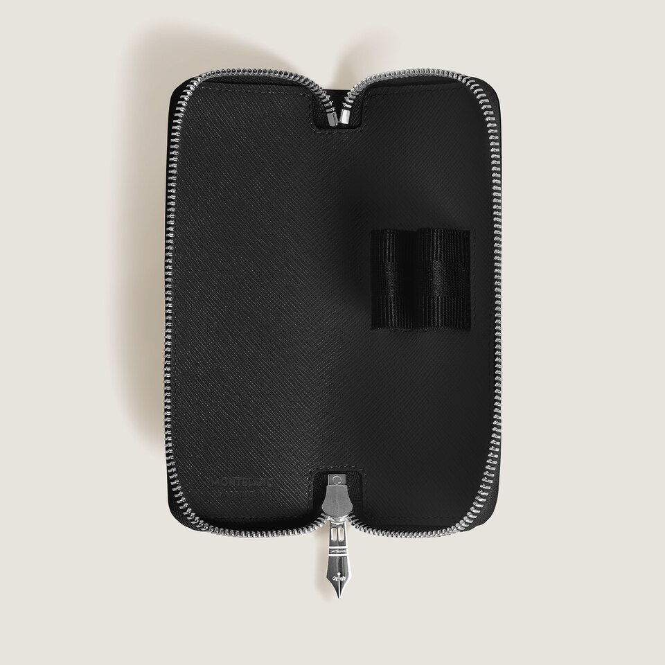 Sartorial 2 pen pouch with zip - 3