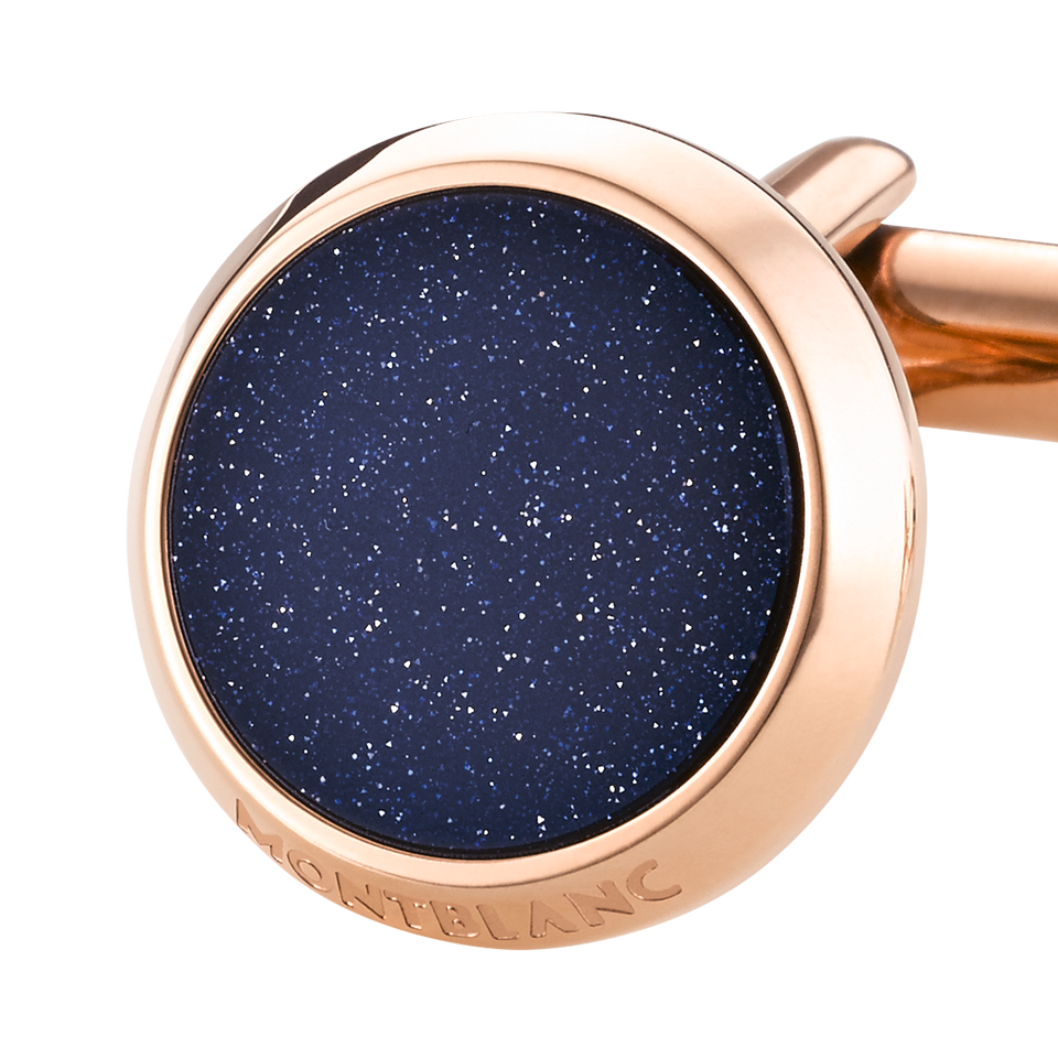Meisterst&uuml;ck Cufflinks with Blue Goldstone Inlay - 4