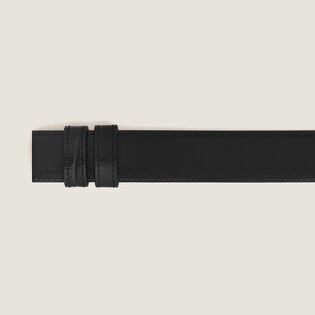 Black printed crocodile/black Meisterst&uuml;ck 30mm reversible leather strap